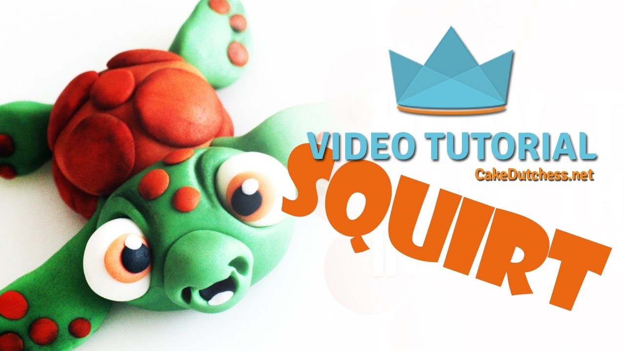 How to make the adorable Squirt from Finding Nemo - Cake Decorating Tutorial