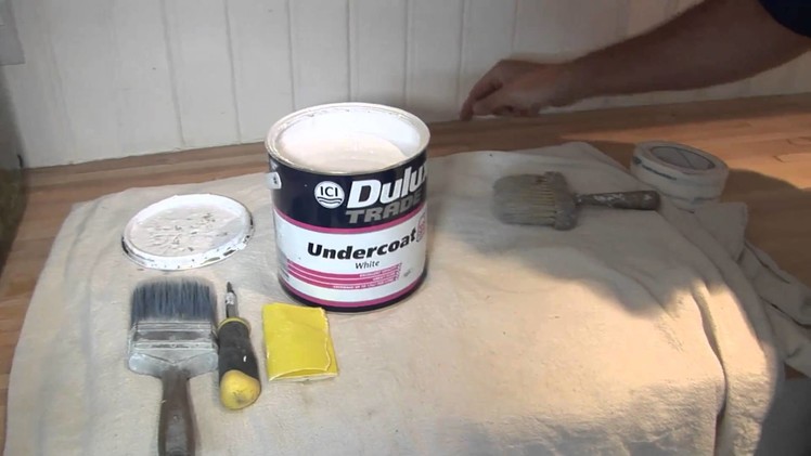 How To Paint Wood Panelling