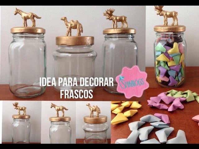 Idea para decorar frascos I DIY