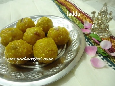 Laddu - Boondi Laddu - Gram Flour Sweet Balls - Festival Recipe
