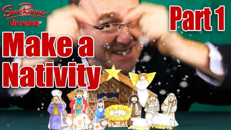 Make a Nativity Scene - Part 1 - Draw out the Stable
