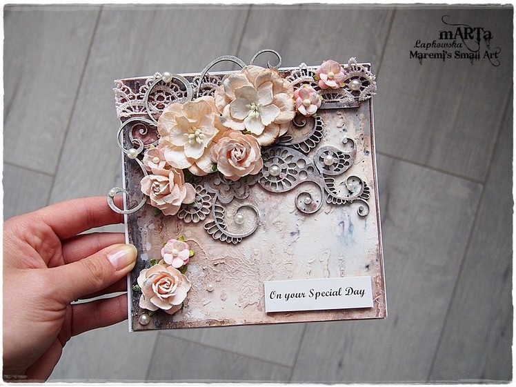 Mixed Media Vintage Style Card Tutorial