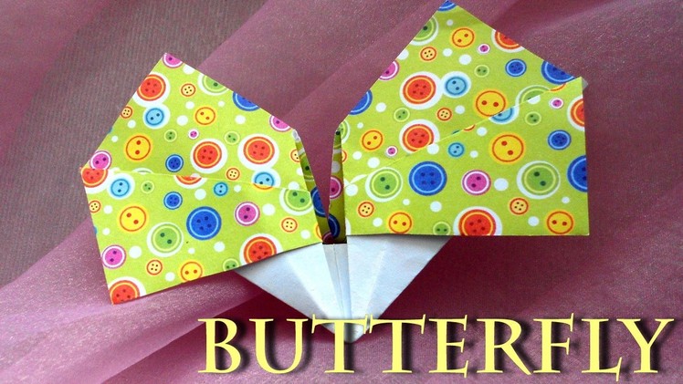 Origami Butterfly Instructions. Just. Step by step. Tutorial