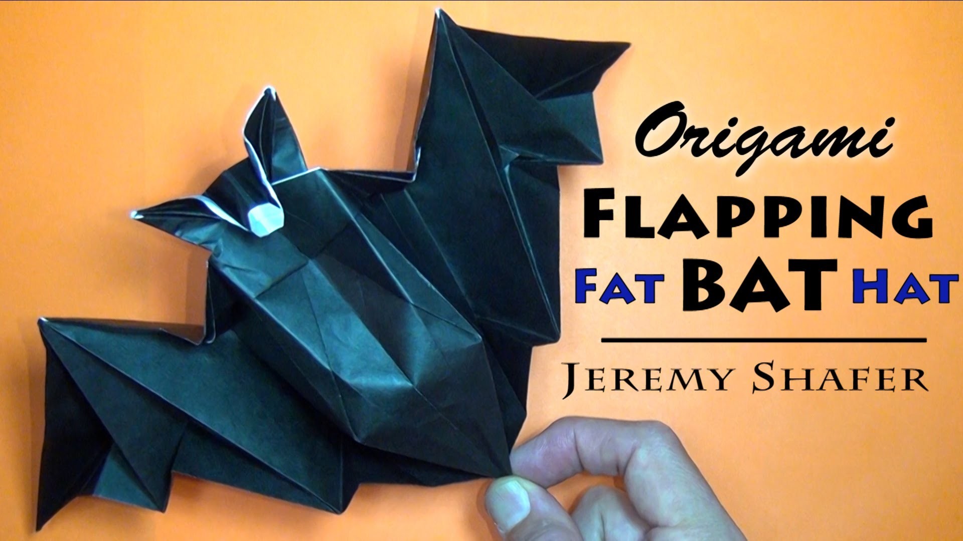 Origami Flapping Fat Bat Hat.