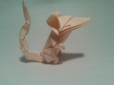 Origami - How to make an origami mouse (origami instructions)