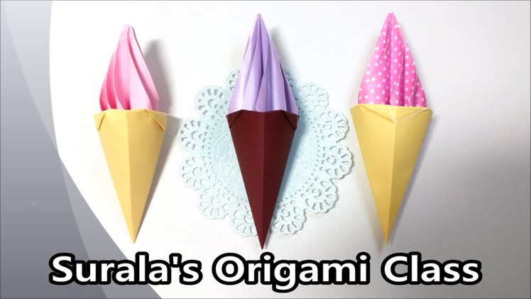 Origami - Ice cream cone