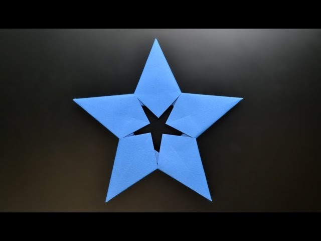Origami: Modular 5 pointed star. Money Star - Instructions in English ( BR )