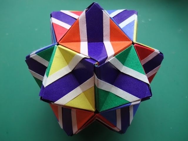 Origami - modular - flowered sonobe (Meenakshi Mukerji) - tutorial - dutchpapergirl