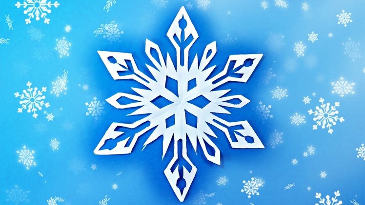 Origami snowflake easy frozen tutorial  paper instructions.New year christmas diy paper snowflakes
