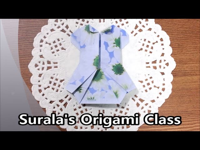 Origami - Tunic Blouse (Dress). 종이접기 - 튜닉 블라우스 (드레스)