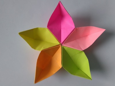 Origami Tutorial - How to fold Origami flower Sakura