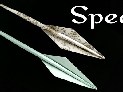 Origami tutorial - Paper 'Spear' - A4 sheet