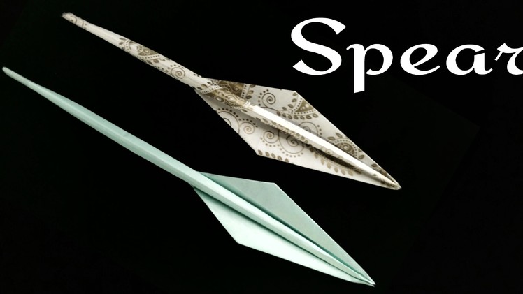 Origami tutorial - Paper 'Spear' - A4 sheet