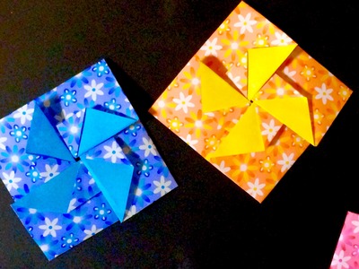 Origami Windmill Envelope.      折り紙 風車の手紙