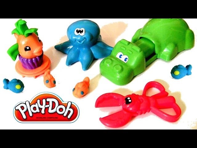 Play Doh Undersea Creations Hungry Hungry Hippo Eats Nemo Octopus Ocean Animals Disney Finding Nemo