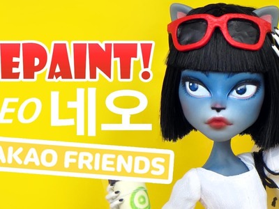 Repaint! Kakao Talk Friends Neo 카카오 프렌즈 네오 Custom Ooak Doll!