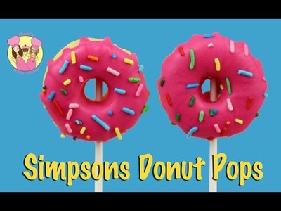 SIMPSONS DONUT CAKE POPS - National doughnut day - How to baking video by Charli's Crafty Kitchen