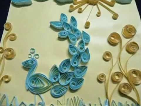 The peacock & The nature in quilling art