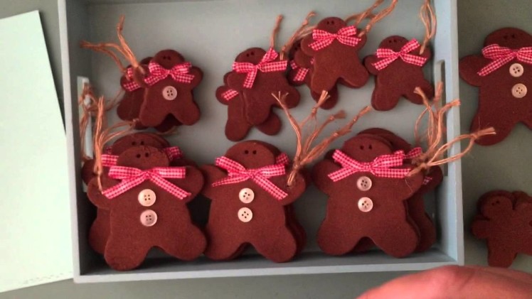 Tilda Gingerbread Men Cinnamon Cookie Ornament