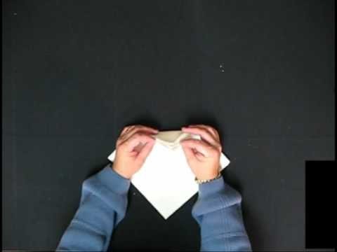 United Linen  Napkin Folding:  Ice Cream Cone Fold