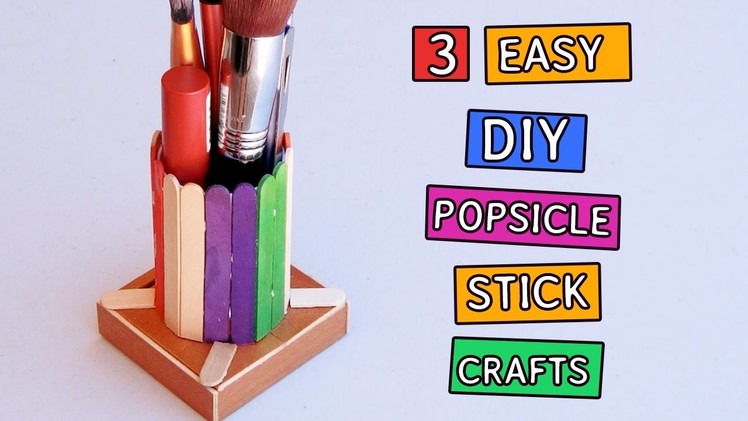 3 Popsicle stick Crafts you can make | DIY Projects