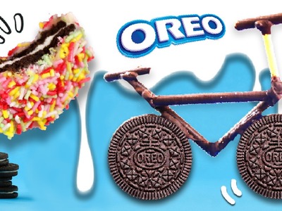 4 Super FUN HACKS and EASY recipes with OREO cookies ???? DIY OREO Bicycle!! ????+????