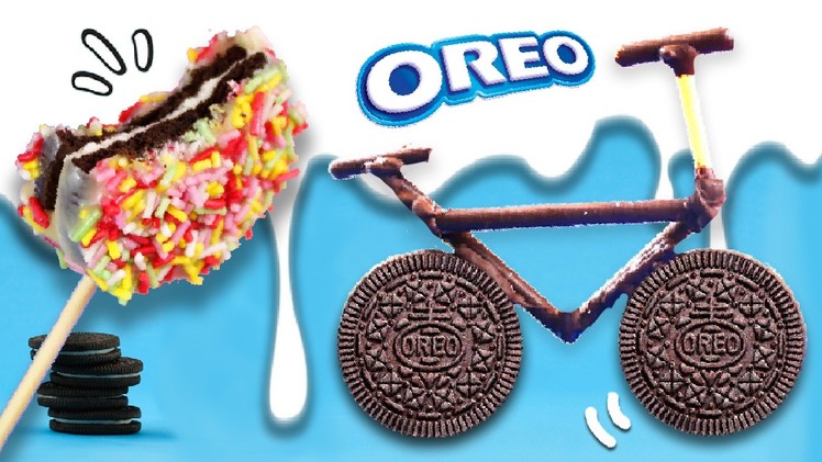 4 Super FUN HACKS and EASY recipes with OREO cookies ???? DIY OREO Bicycle!! ????+????