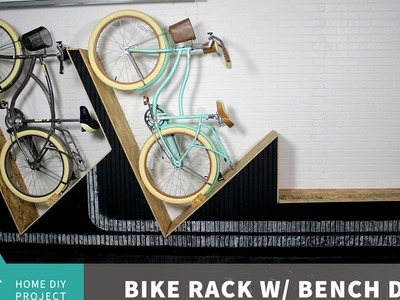 Bike Rack with Bench. DIY