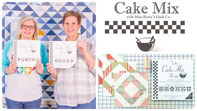 Cake Mix Recipes: Triangle Paper for Layer Cakes by Miss Rosie of Moda Fabrics