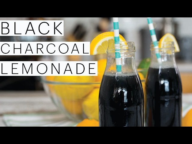 DIY BLACK CHARCOAL Lemonade Recipe | CHEAP Hangover Cure | Detoxify Your Body | The Edgy Veg