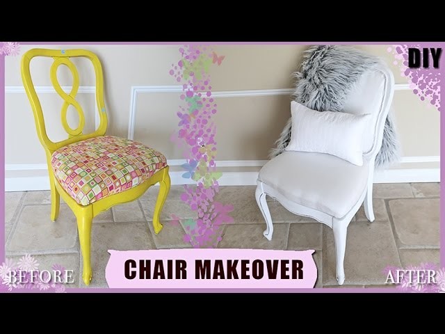 DIY CHAIR UPHOLSTERY MAKEOVER | $3.00 DOLLAR CHAIR | 2017