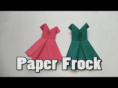 DIY Crafts || Paper Frock || Paper Crafts || Origami Frock || Origami Easy