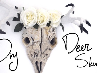 ✂ DIY Deer Skull - Pinterest Tumblr home decor - GREEK SUBS
