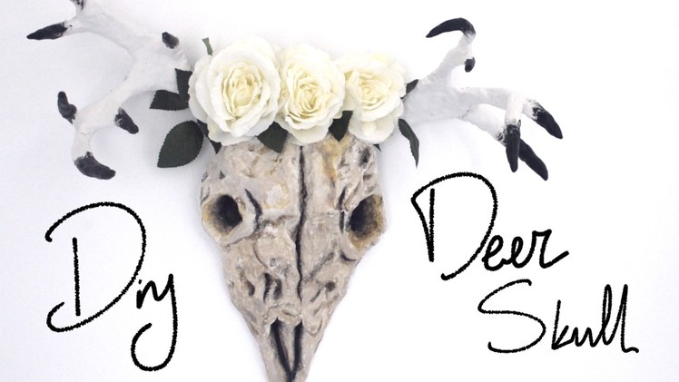 ✂ DIY Deer Skull - Pinterest Tumblr home decor - GREEK SUBS
