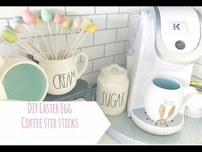 DIY Easter Egg Coffee Stir Sticks