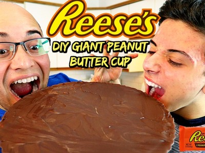 DIY GIANT REESE'S PEANUT BUTTER CUP!!