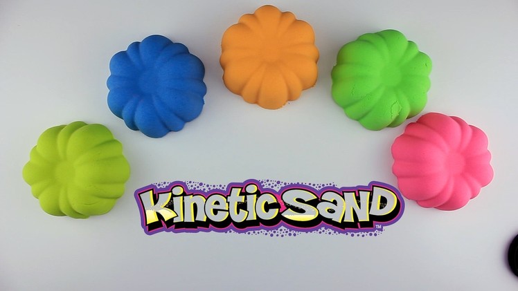 DIY How to make Custard Cake Kinetic Sand Toy for kids learn colors