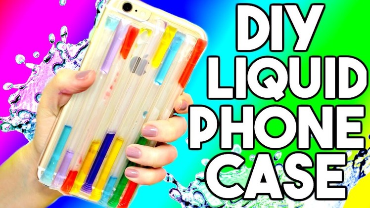 DIY LIQUID Rainbow Phone Case! HelloMaphie Liquid Phone Case Tested! - Pin or Bin