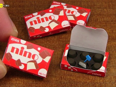 DIY Pino Style Miniature Ice Cream (Fake food)　ピノ風ミニチュアアイス作り