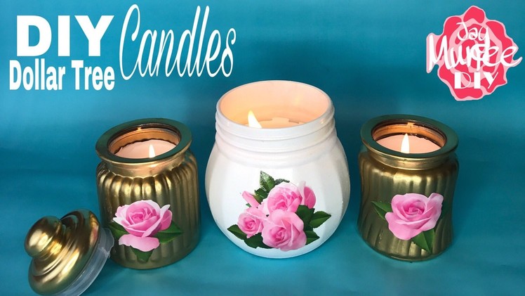 Dollar Tree DIY Recycled CANDLE