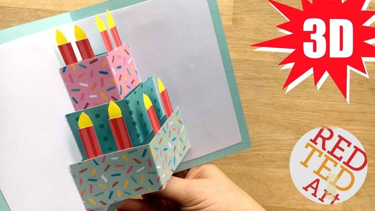 Easy Cake Card - Birthday Card Design - Weddings - Celebrations - DIY Card Making Ideas
