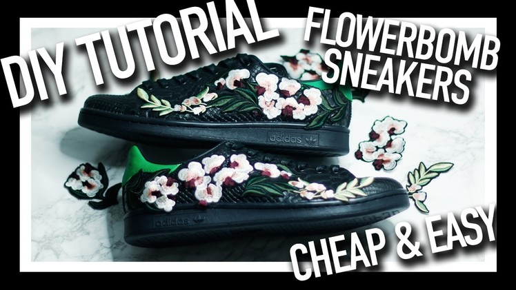 Easy & Cheap D.I.Y Customised Floral Embroidery Sneakers | Adidas Stan Smith, Yeezy Boost | NICHXAV