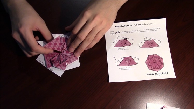 How to fold a MODULAR FLOWER PART 2 - Origami Day 28 (EASY)