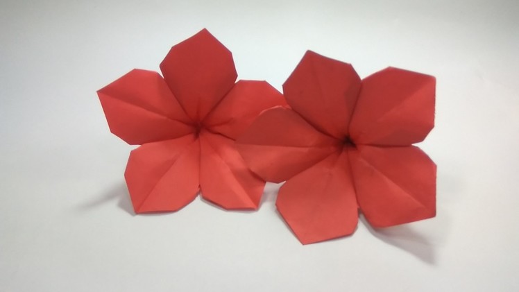 How to make an Origami Petunia Flower [Tutorial]