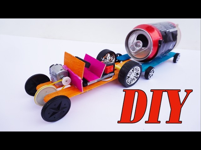 How to make Powerful Tractor For Toy DIY Cool Project - Electric Car Easy Homemade