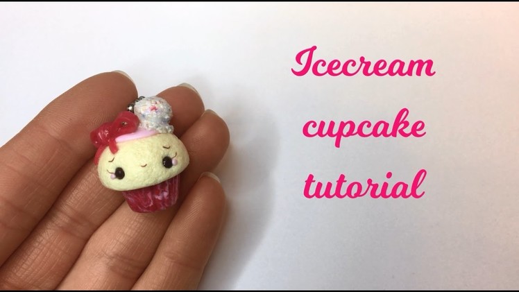 Icecream Cupcake. Polymer Clay Tutorial