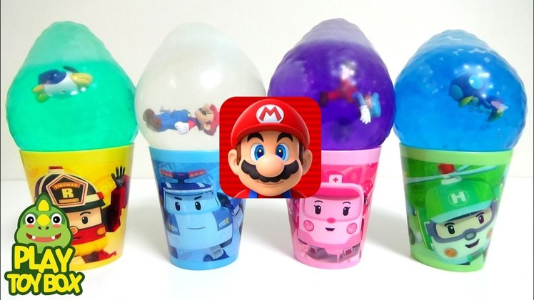 Learn Colors StressBall Orbeez DIY Surprise Eggs Play Doh Mario Run Poli PAW PATROL