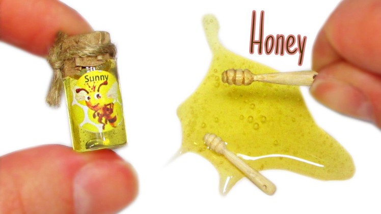 Miniature Honey Dipper - No polymer clay