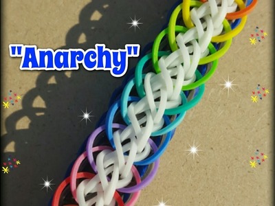New "Anarchy" Rainbow Loom Bracelet. How To Tutorial