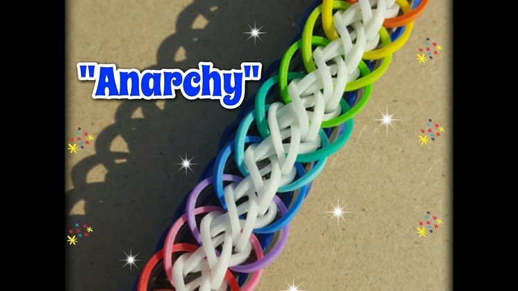 New "Anarchy" Rainbow Loom Bracelet. How To Tutorial